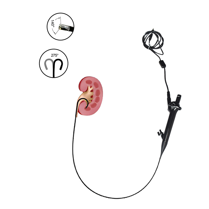 Электрический урологический многоразовый металлический уретероскоп HD HD, гибкий